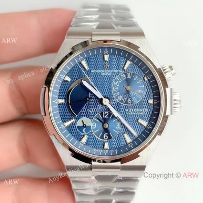 Swiss Grade 1 Vacheron Constantin Overseas TWF 1222-SC Watch Stainless Steel Blue Face